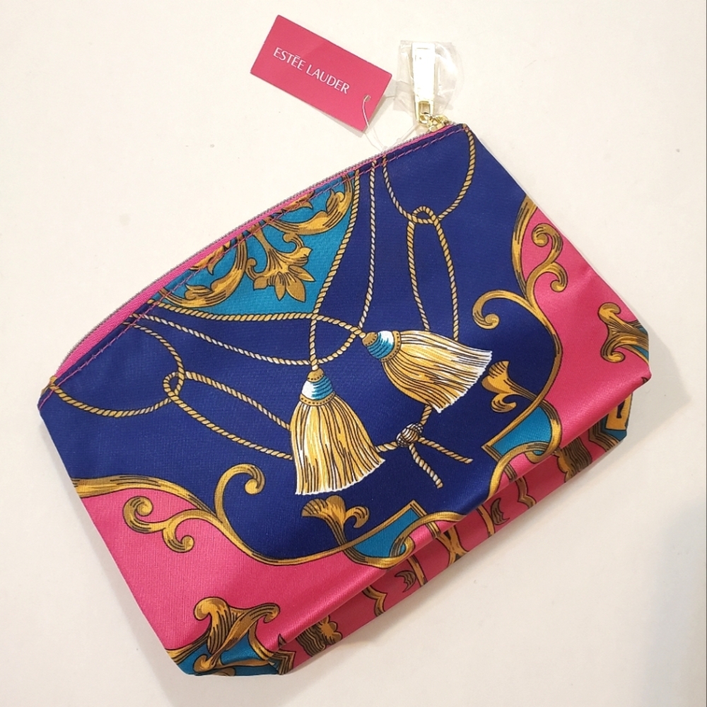 Estee Lauder - Pink and Blue Cosmetic Bag  (NWT)